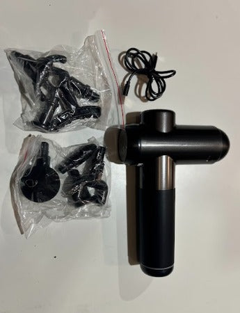Pistola de masaje grande con maletín + cabezales